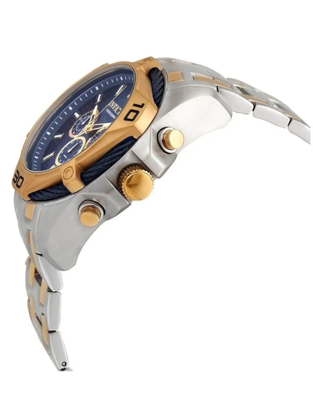 NWT Invicta Bolt Chronograph Quartz Blue Dial Men's Watch